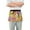 Cartoon Colorful Monkey, variant on Cartoon Colorful Monkey Server Apron with 3 Pockets Waterproof Waitress Waist Short Apron for Man Woman 12 Inches