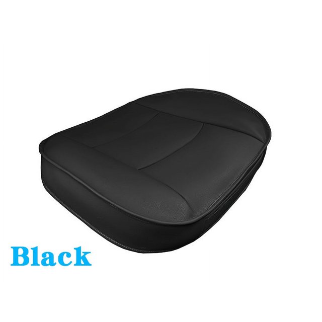Funda de asiento de coche de PU, cojín de asiento de SUV de cuatro puertas, funda de cuero sin respaldo para un solo asiento, funda protectora para asiento, cojín de asiento universal para
