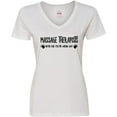 thumbnail image 3 of Inktastic Massage Therapists Hands Rub Women's V-Neck T-Shirt, 3 of 5