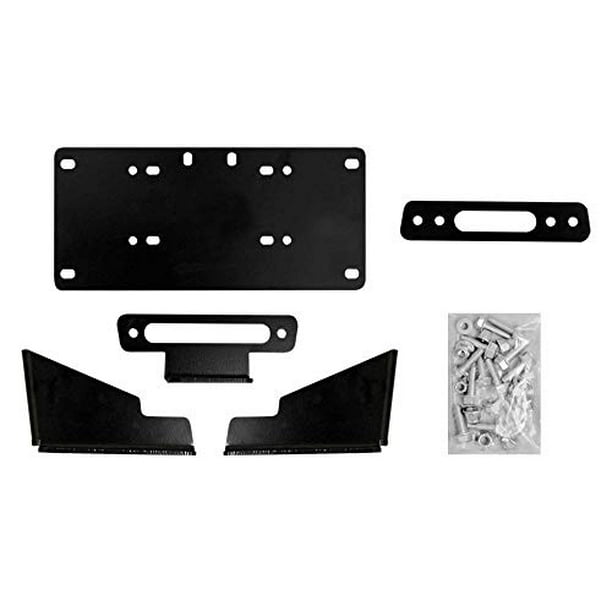 SuperATV Winch Mounting Plate for Kawasaki Mule Pro DX/DXT/FX/FXT/FXR ...