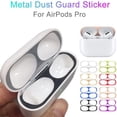 thumbnail image 2 of AAOMASSR Dust Guard Protective Sticker Metal 18K Gold Plated Film For Apple For AirPods Pro Case, 2 of 6