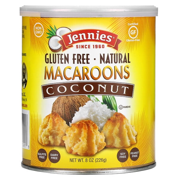 Jennies Macaroons, Coconut Macaroons, 8 oz Pack of 2