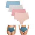 thumbnail image 1 of BeautyIn Culottes Taille Haute pour Femmes Culottes Douces Lot de 4, 1 of 6