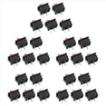 thumbnail image 1 of 25 Piezas Encendido-Apagado KCD11 2Pines 2P Negro Rojo Interruptor Basculante de Coche 3A 250V 6A 125V CA Botón KCD1-11 10X15 10X15 KCD117, 1 of 6