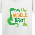 thumbnail image 4 of Inktastic Middle Brother Boy Dinosaur Announcement Youth T-Shirt, 4 of 5