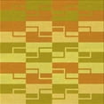 thumbnail image 1 of Ahgly Company Machine Washable Indoor Square Transitional Bright Gold Yellow Area Rugs, 4' Square, 1 of 7