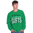 thumbnail image 5 of Christmas Tis The Season For Presents Sweatshirt for Men or Women Brisco Brands S, 5 of 6