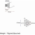 thumbnail image 5 of Conector mono jack de 1/4 de pulgada para Stratocaster, repuesto hembra para montaje en panel de bajo eléctrico, 10 unidades, 5 of 5