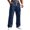 203#Navy, variant on Men's Corduroy Utility Pants Relaxed Fit Pockets Casual Outdoor Cargo Trousers Travel Workwear