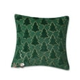 thumbnail image 2 of TanSiDing 1pcs Festive Christmas Tree Pillow Cover Velvet Holiday Decor Sofa Cushion Embroidery Home Decor 45x45cm, 2 of 6