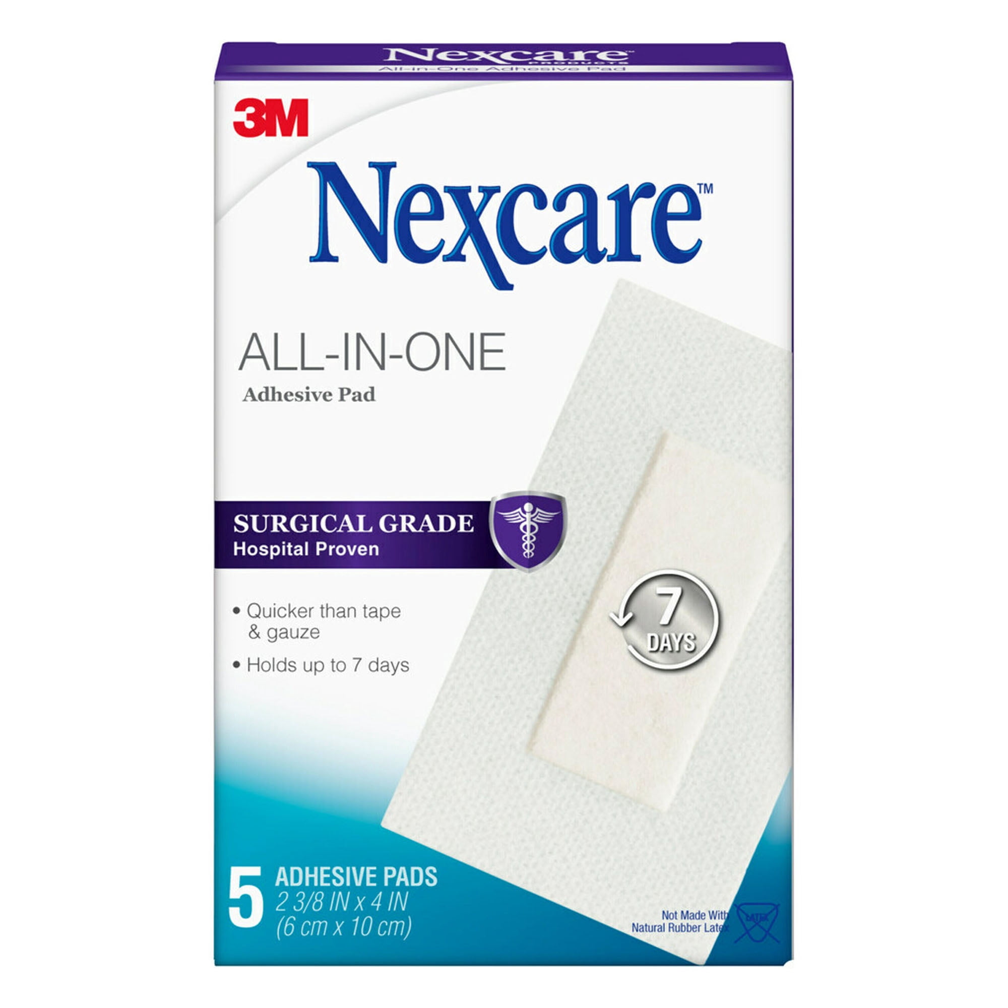 Nexcare™ All-in-One Adhesive Pad, 2 3/8 in x 4 in