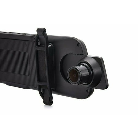 Rexing - M1 1296P Mirror Front and Rear Dash Cam - Black