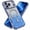 Blue, variant on Dteck Gradient Bling Glitter Paper Magnetic Case for iPhone 18 Pro Max, Shockproof Compatible with Magsafe Accessory Sparkly Shiny Diamond Plated Frame Soft TPU Rubber Cover, Blue