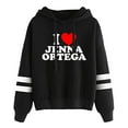 thumbnail image 2 of I Love Jenna Ortega Merch Pullover Hoodies Unisex Fashion Pocketless Parallel Bars Sleeve Streetwear, 2 of 6