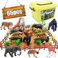 thumbnail image 2 of Figurinas de Animales de Safari Bolzra 65 Piezas Realistas de la Jungla, 2 of 2
