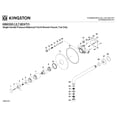 thumbnail image 6 of Kingston Brass KB6331DXTO Concord Single-Handle Pressure Balanced Tub Faucet in Polished Chrome, 6 of 7