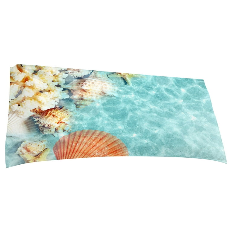 Herrnalise Oversize Microfiber Beach Towels Bulk 30'' x 60'' Pool Bath  Towels Absorbent Quick Drying Camping Towel Flamingo Sand Free Summer Beach