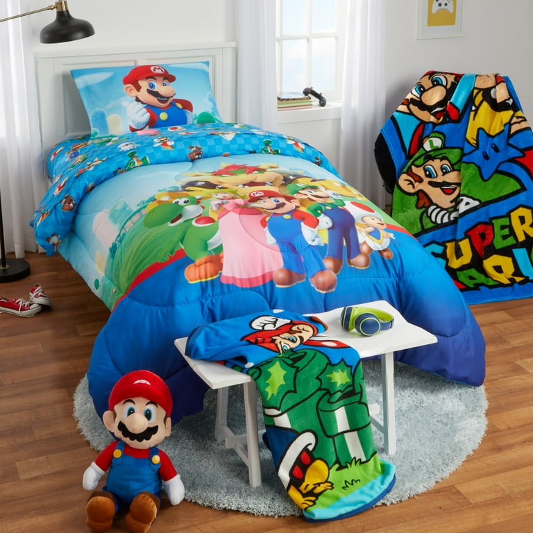 Super mario blanket deals