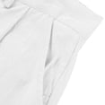 thumbnail image 5 of Men's Casual Beach Pants, Trousers, Elastic Waist Button Bandage Pockets, Lightweight Quick Dry Stretchy, for Vacation Hiking Daily, Summer | AKLJWH,White 2XL, 5 of 7