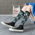 thumbnail image 5 of Naloa snow board colorful Knee Socks, High Socks Long Stretchy Sock Women Knee High Stocking, Long Socks for Women, 5 of 6