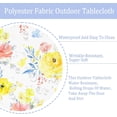 thumbnail image 3 of Outdoor Tablecloth with Umbrella Hole, Spring & Summer Outdoor Tablecloth, Fabric Spill Proof and Waterproof with Zipper Floral Tablecloth for Spring/Summer/Party/Picnic Rectangle 60 x 102 in, 3 of 6