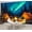 Color 4, variant on Wallpaper Forest Night Scene Happy Camper Party Tent Campfire Peel and Stick Wall Murals 69"H x 96"W Removable PVC Wall Paper Self-Adhesive Wall Paintings Art Decor for Bedroom Living Room