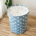 thumbnail image 4 of Cesta de ropa sucia plegable, resistente al agua, caja de ropa sucia redonda para el hogar, organizador de juguetes para niños, bolsa de almacenamiento con asa Xemadio 2035344-3, 4 of 8