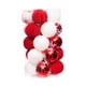 thumbnail image 5 of 25 bolas navideñas para colgar en el árbol de Navidad, decoraciones navideñas novedosas. Rojo blanco, 5 of 9