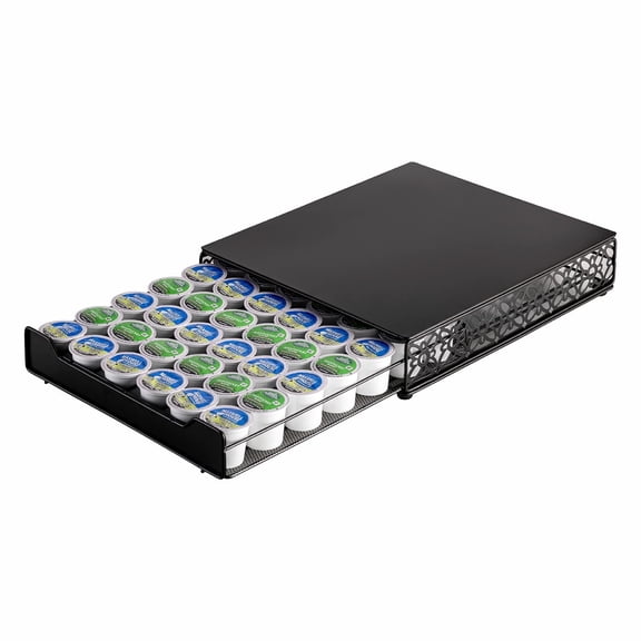 Flagship Coffee Pod Storage Drawer, Organizer for Keurig Holds 42 Pods, Black