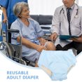 thumbnail image 3 of SEWCHICS sous-Vêtements d'Incontinence en Coton Bleu Confortables pour Adultes avec Conception Lavable, 3 of 6