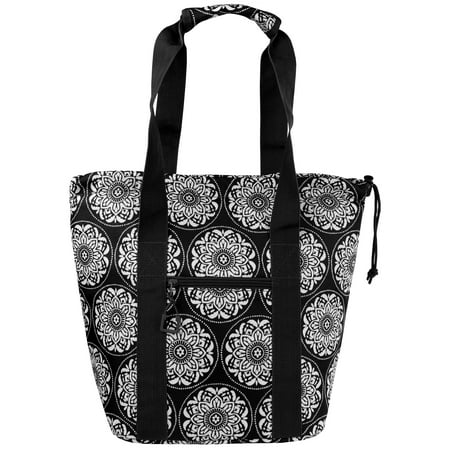 Mainstays Cinch Top Lunch Kit, Black Medallion