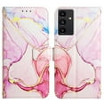 thumbnail image 6 of SaniMore Case for Samsung Galaxy A24, PU Leather Case Luxury Marble Wireless Charigng Hand Rope Fashion Folding Case for Girls Women For Samsung Galaxy A24, Rosegold, 6 of 6