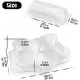 thumbnail image 2 of Poalid 2 Pack Ergonomic Memory Foam Contour Pillow for Neck Pain Relief, Cervical Orthopedic Bed Pillow with Silky Satin Fabric Cover for Side, Back and Stomach Sleepers, 2 of 10