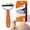 Orange, variant on Pet Pro,Pet Pro Grooming Tool, Double-Sided Dematting Tool, Undercoat Rake, Extra-Wide Dog Grooming Brush & Deshedder Comb, Reduces Shedding 95% for Dogs & Cats