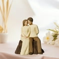 thumbnail image 5 of Romantic Couple Figurine - Hand-Painted Resin Statue, Anniversary & Valentine's Gift, Wedding Keepsake, 4.6x5.5", 5 of 8