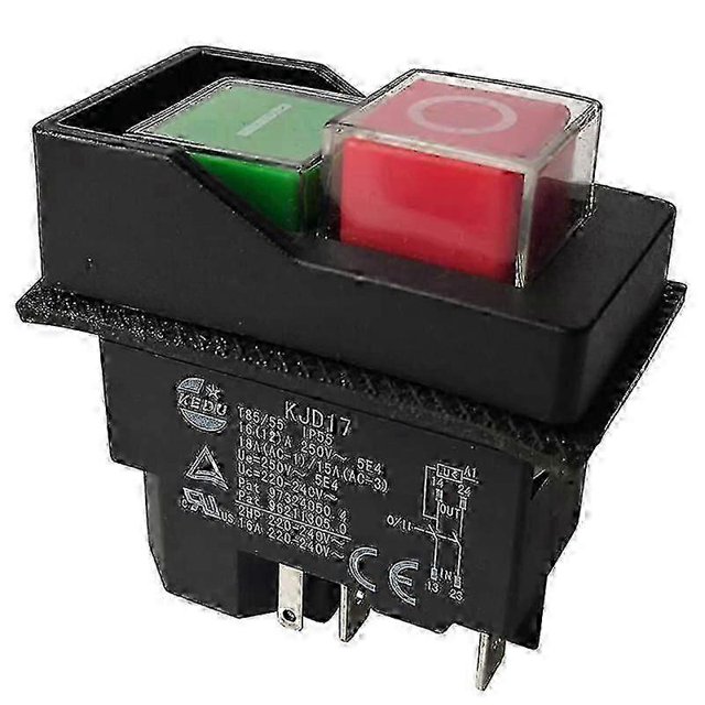 Electromagnetic Switches Pushbutton Switches for Garden Tools KJD17 220V 5 Pin -Terminals
