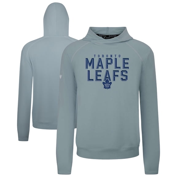 Men's Levelwear Gray Toronto Maple Leafs Mandate Carve Tri-Blend Pullover Hoodie