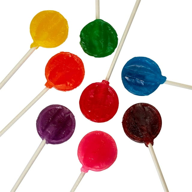 Assorted Colorful Lollipops Pack Of 140 Citrus Hard Candy Suckers For Party Favors Cake 7531