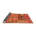 thumbnail image 2 of Ahgly Company Indoor Round Patchwork Orange Transitional Area Rugs, 6' Round, 2 of 4