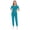 Lake Blue, variant on Scrubs Set for Women Nurse Uniform Jogger Set Stretch Top & Pants with Multi Pocket for Nurse Workwear