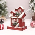 thumbnail image 3 of Casa de pueblo colorida con luces LED navideñas, edificios que funcionan con pilas, regalo Estilo B 22x14x30cm, 3 of 8