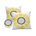 thumbnail image 2 of Outdoor Throw Pillow Cover Rustic Yellow Black Sunflowers Flower Waterproof Cushion Covers 2 Pack White Line Stripe Petal Pillow Cases Home Decoration for Patio Garden Couch Sofa, 2 of 7