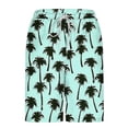 thumbnail image 4 of Ceisia Men's Hawaiian Palm Tree Print Beach Shorts with Quick Dry Stretch Fabric and Anti-Exposure Liner Multicolor XXL Gifts, 4 of 6