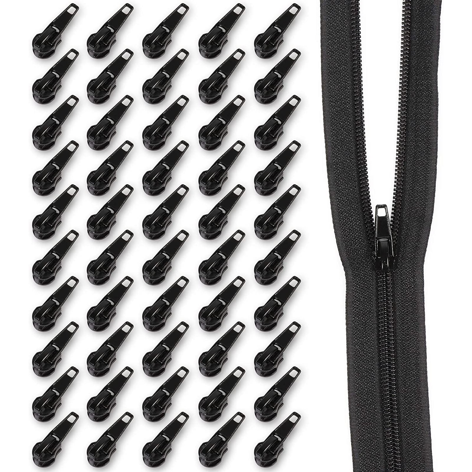 Zippers by the Yard - Black - 810233039858