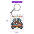 thumbnail image 5 of Happy Easter Basset Hound American Flag Truck Acrylic Keychain Bassets Dog Breed Lovers Gifts Idea Collar Charm Tag Keyring - 03001, 5 of 5