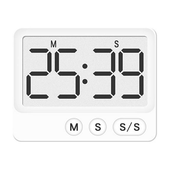 During Cooking While Working Out White Large Lcd Timer Exercise Timer Multi-Functional Timer Easy To Read Display