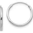 thumbnail image 1 of 14K White Gold Madi K Endless Hoop Earrings (13 X 13) Made In United States se191, 1 of 6