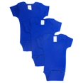 thumbnail image 1 of Bambini LS-0162 Body à Manches Courtes - Bleu&44; Nouveau-Né - Lot de 3, 1 of 3