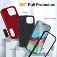 thumbnail image 4 of JTCASES Compatible with iPhone 14 Pro Max Case Heavy Duty Protective Rugged Phone Case, Full Body Anti-dust Shockproof Drop Proof Armor Durable Cover Case for iPhone 14 Pro Max 6.7 inch, Red/Black, 4 of 9
