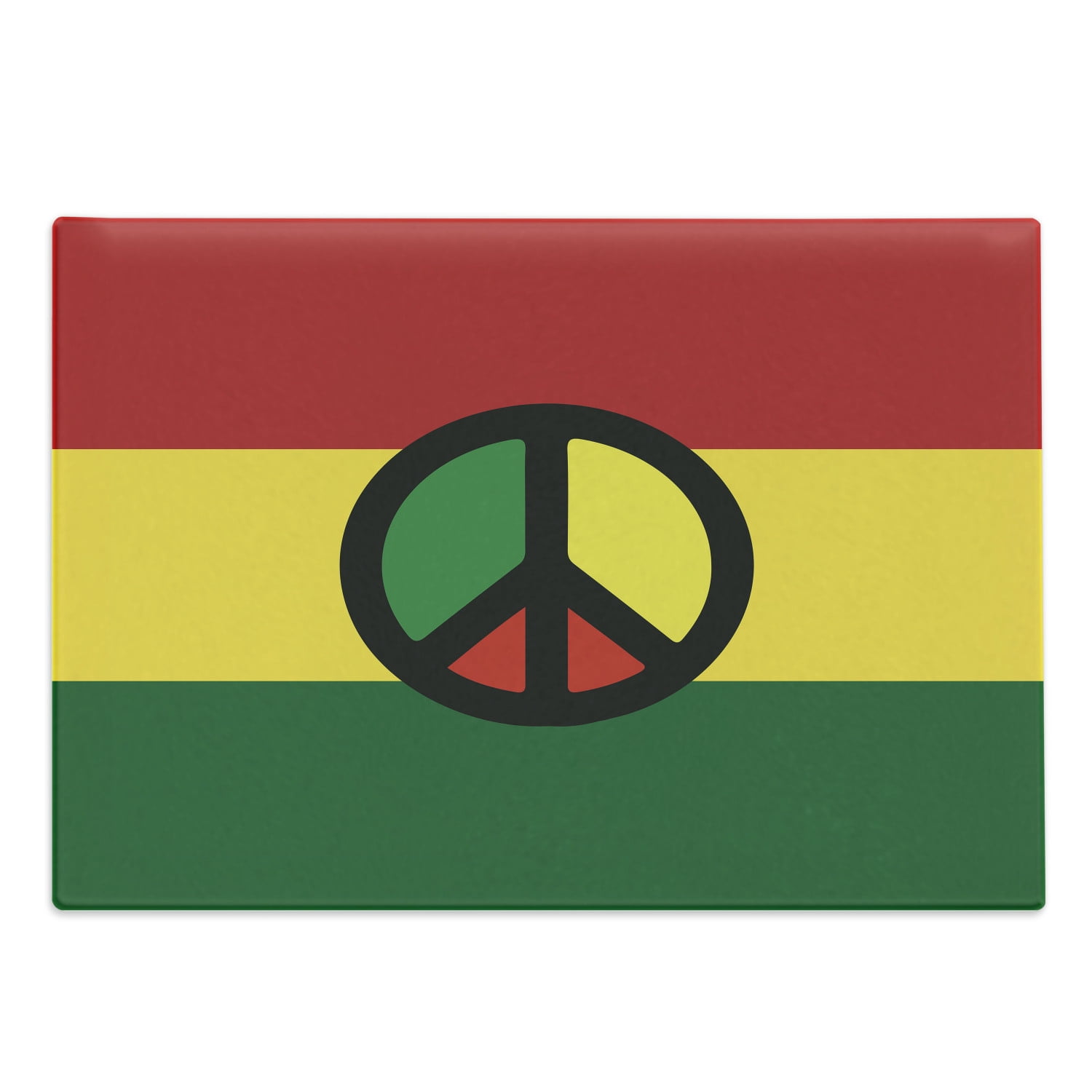 Jamaican Cutting Board, Reggae Culture Peace Caribbean Country Flag